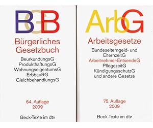 Büchersammlung Bürgerliches Gesetzbuch". 4 Titel. 1.) Arbeitsgesetze, Bundeselterngeld- und Elte...