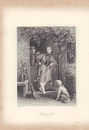 Seller image for Altenburg Girl. Stahlstich nach Hulde. for sale by ANTIQUARIAT Franke BRUDDENBOOKS