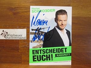 Bild des Verkufers fr Original Autogramm Florian Schroeder (*1979) Kabarettist /// Autogramm Autograph signiert signed signee zum Verkauf von Antiquariat im Kaiserviertel | Wimbauer Buchversand