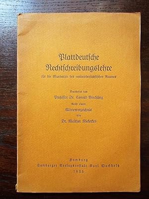 Seller image for Plattdeutsche Rechtschreibungslehre für die Mundarten des nordniedersächsischen Raumes for sale by Rudi Euchler Buchhandlung & Antiquariat
