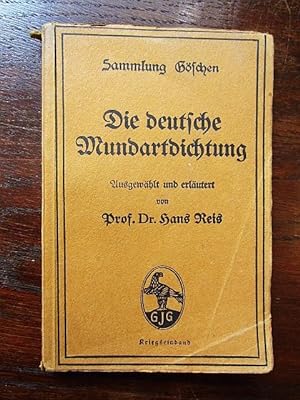Seller image for Die deutsche Mundartdichtung. Sammlung Göschen for sale by Rudi Euchler Buchhandlung & Antiquariat
