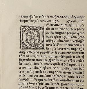 Bild des Verkufers fr Blatt aus: Le songe du vergier (GWM 33113, HC 16005). zum Verkauf von Versandantiquariat Christine Laist