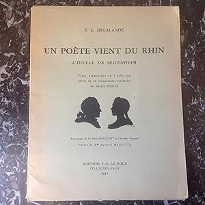 Image du vendeur pour Un Pote vient du RHIN . GOETHE . L'idylle de SESSENHEIM . mis en vente par Lecapricorne