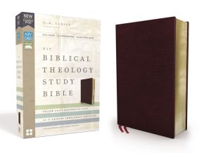 NIV, Biblical Theology Study Bible, Bonded Leather, Burgundy, Comfort Print: Follow Godâ  s Redem...