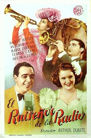 PROGRAMA DE MANO. EL RUISEÑOR DE LA RADIO (Arthur Duarte), 1954. MARÍA MATOS ANTONIO SILVA