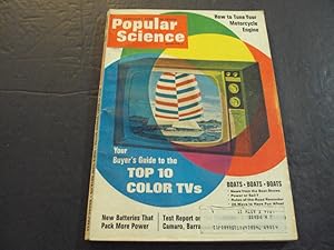 Popular Science Feb 1968 Boats Issue, Camaro, Barracuda, Tune Motorcycle