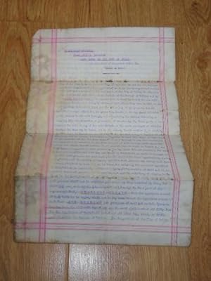 Seller image for A Typed Agreement Between John Michael Gallagher Lord Mayor of Dublin Appointing John Coffey as His Deputy or Assistant in Smithfield Hay and Straw Market and in Other Such Markets in the Borough of Dublin 1915 for sale by Dublin Bookbrowsers