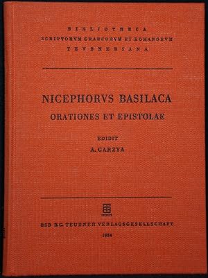 Immagine del venditore per Nicephori Basilacae. Orationes et epistolae. Recensuit Antonius Garzya (= Bibliotheca scriptorvm Graecorvm et Romanorvm Tevbneriana). venduto da Antiquariat  Braun