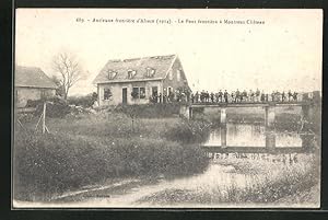 Ansichtskarte Montreux-Chateau, Le Pont Frontière, deutsch-französische Grenzbrücke