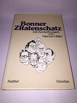 Bild des Verkufers fr Bonner Zitatenschatz zum Verkauf von Gabis Bcherlager