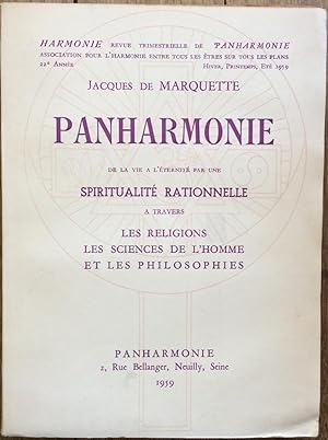 Panharmonie de la vie à l'éternité par une spiriutualité rationnelle à travers Les religions Les ...