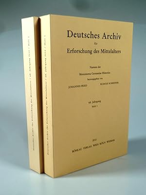 Bild des Verkufers fr Deutsches Archiv fr Erforschung des Mittelalters 68. Jahrgang Heft 1+2. zum Verkauf von Antiquariat Dorner
