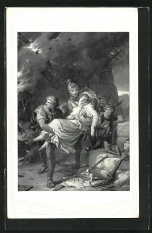 Ansichtskarte Sage von Wilhelm Tell, Berta`s Errettung