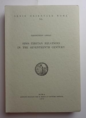 Bild des Verkufers fr SINO-TIBETAN RELATIONS IN THE SEVENTEENTH CENTURY. zum Verkauf von Libreria BACBUC - Studio bibliografico