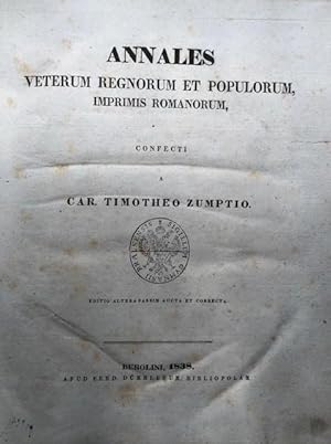 Annales veterum regnorum et populorum, imprimis romanorum.