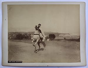 Seller image for 1857 Etude Instantaine, photo of a man on a horse in North Africa for sale by Joseph Burridge Books