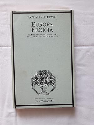 Immagine del venditore per Patrizia Calefato. Europa fenicia venduto da Amarcord libri