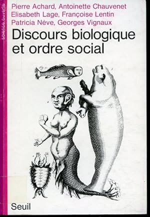 Seller image for Discours biologique et ordre social for sale by Librairie Le Nord