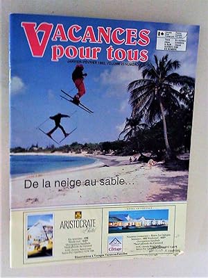 Vacances pour tous, revue officielle de Vacances-Famille, janvier-février 1992, volume 20, numéro 1
