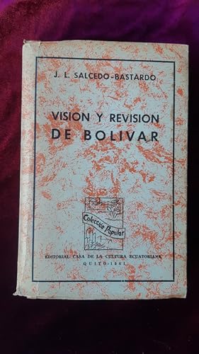 Imagen del vendedor de Visin y revisin de Bolvar a la venta por Llibreria Fnix