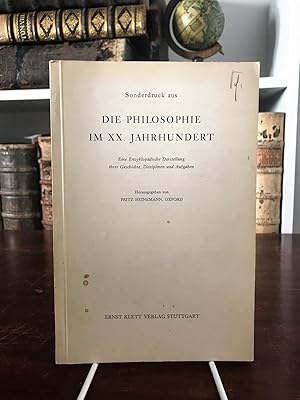 Sonderdruck aus Die Philosophie im XX. Jahrhundert. Eine enzyklopädische Darstellung ihrer Geschi...