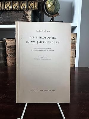 Imagen del vendedor de Sonderdruck aus Die Philosophie im XX. Jahrhundert. Eine enzyklopdische Darstellung ihrer Geschichte, Disziplinen und Aufgaben. a la venta por Antiquariat Seibold