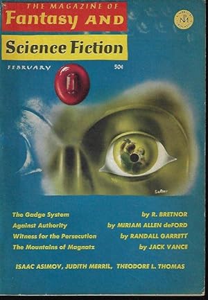 Immagine del venditore per The Magazine of FANTASY AND SCIENCE FICTION (F&SF): February, Feb. 1966 venduto da Books from the Crypt