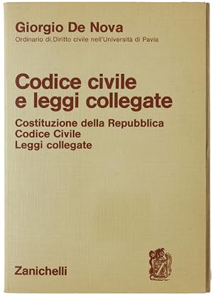 Immagine del venditore per CODICE CIVILE E LEGGI COLLEGATE. Costituzione della Repubblica. Codice Civile. Leggi collegate.: venduto da Bergoglio Libri d'Epoca