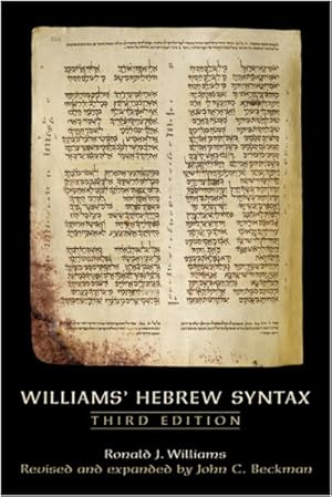 Image du vendeur pour Williams' Hebrew Syntax mis en vente par GreatBookPricesUK