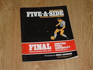 Daily Express National Five-A-Side Football Championship Final Programme 15th May, 1968, Wembley ...