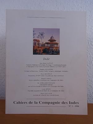 Bild des Verkufers fr Cahiers de la Compagnie des Indes. No. 1, 1996 zum Verkauf von Antiquariat Weber