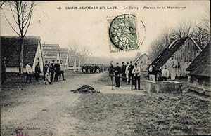 Image du vendeur pour Ansichtskarte / Postkarte Saint Germain en Laye Yvelines, Le Camp, Retour de la Manoeuvre mis en vente par akpool GmbH