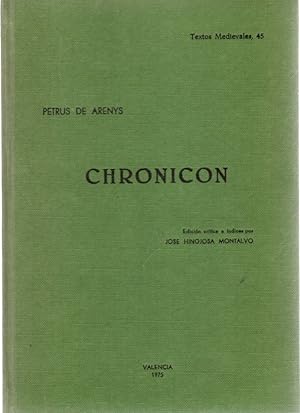 Bild des Verkufers fr Chronicon . zum Verkauf von Librera Astarloa