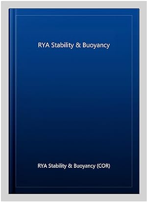 Image du vendeur pour RYA Stability & Buoyancy mis en vente par GreatBookPricesUK