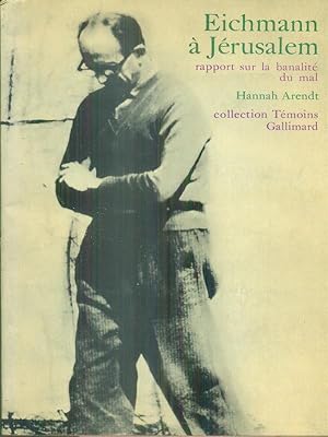 Bild des Verkufers fr Eichmann a Jerusalem zum Verkauf von Librodifaccia