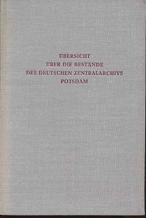 Bild des Verkufers fr bersicht ber die Bestnde des Deutschen Zentralarchivs Potsdam. Schriftenreihe des Deutschen Zentralarchivs Nr. 1. zum Verkauf von Fundus-Online GbR Borkert Schwarz Zerfa