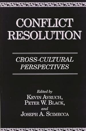 Imagen del vendedor de Conflict Resolution : Cross-Cultural Perspectives a la venta por GreatBookPricesUK