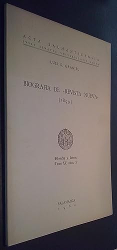 Imagen del vendedor de Biografa de Revista Nueva (1899) a la venta por Librera La Candela