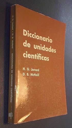 Seller image for Diccionario de unidades cientficas. Incluyendo nmeros adimensionales y escalas for sale by Librera La Candela