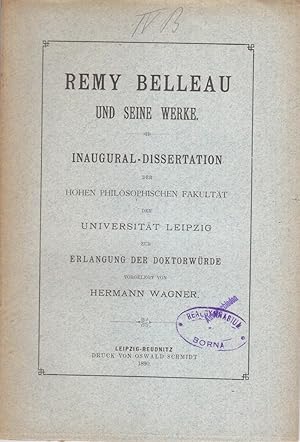 Remy Belleau und seine Werke. Dissertation.