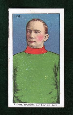 Frank Ronan Vintage Lacrosse Trading Card, 1910 Imperial Tobacco Cigarette Card, Set C60, Card #4...