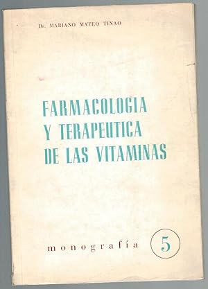 Imagen del vendedor de FARMACOLOGA Y TERAPUTICA DE LAS VITAMINAS a la venta por Librera Dilogo