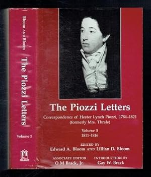 Immagine del venditore per The Piozzi Letters Vol. 5. 1811-1816. Correspondence of Hester Lynch Piozzi, 1784-1821 venduto da Sonnets And Symphonies