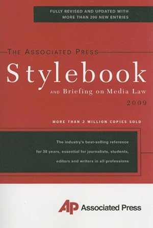 Imagen del vendedor de AP Associated Press Stylebook 2009 : And Briefing on Media Law a la venta por GreatBookPricesUK
