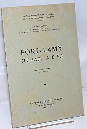 Bild des Verkufers fr Fort-Lamy (Tchad, A.E.F.). rapport d'une enquete preliminaire dans les milieux urbains de la Federation (I) zum Verkauf von Bolerium Books Inc.