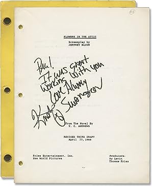 Imagen del vendedor de Flowers in the Attic (Original screenplay for the 1987 film, inscribed by Kristy Swanson) a la venta por Royal Books, Inc., ABAA