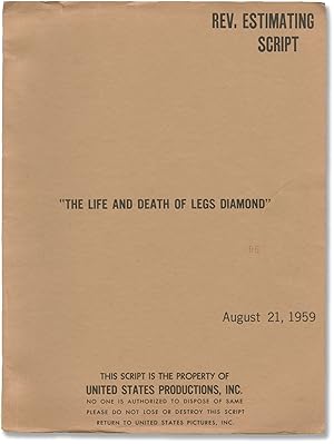 Seller image for The Rise and Fall of Legs Diamond [The Life and Death of Legs Diamond] (Original screenplay for the 1960 film, copy belonging to actor Martin Landau) for sale by Royal Books, Inc., ABAA