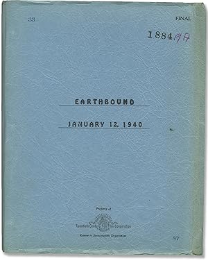 Bild des Verkufers fr Earthbound (Original screenplay for the 1940 film) zum Verkauf von Royal Books, Inc., ABAA