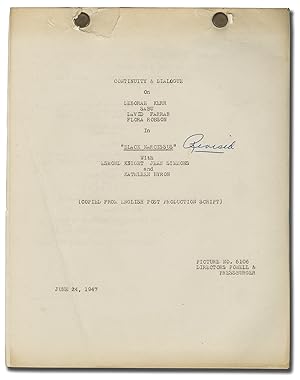 Seller image for Black Narcissus (Original post-production screenplay for the 1947 film) for sale by Royal Books, Inc., ABAA