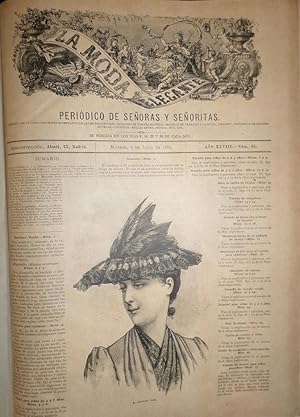 LA MODA Elegante. Periódico de señoras y señorita. Año XLVII. Núm. 25 a 48, Julio a Diciembre de ...